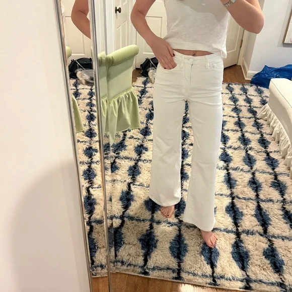 Good American Palazzo White Jeans - Picture 4 of 5